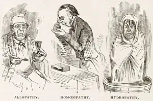 Cures Prints: Allopathy - Homeopathy - Hydropathy - the options available in the 1850s Date: 1853