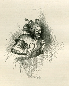 Jester in cap and bells