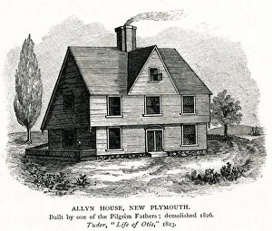 Images Dated 14th December 2018: Allyn House, New Plymouth, Pilgrams house 1621