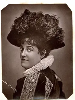 Alma Stanley, Victorian actress in historical costume