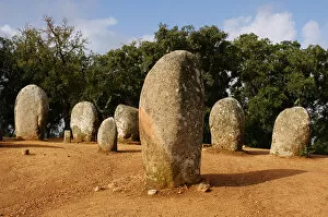 Images Dated 18th October 2006: Almendres Cromlech. Megalithic complex. Neolithic. Near Evor
