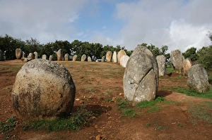 Images Dated 18th October 2006: Almendres Cromlech. Megalithic complex. Neolithic. Near Evor