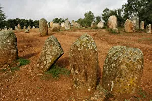 Images Dated 18th October 2006: Almendres Cromlech. Megalithic complex. Neolithic. Near Evor