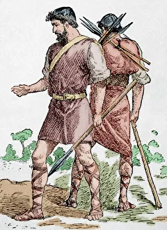 Catalonia Collection: Almogavars. 13th-14th centuries. Engraving