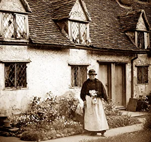 Thaxted Prints: Alms houses at Thaxted
