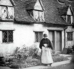 Alms houses at Thaxted, early 1900s