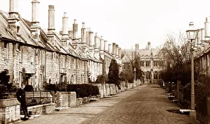 Vicars Prints: Alms Houses, Vicars Close, Wells