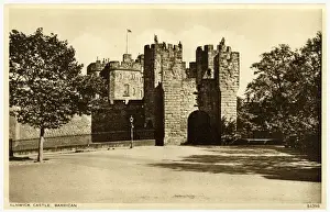 Barbican Prints: Alnwick, Northumberland - The Castle - The Barbican