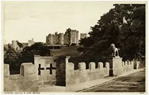 Alnwick, Northumberland - The Castle and Lion Bridge