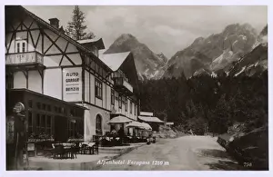 Tyrol Prints: Alpenhotel, Fern Pass, Tyrol, Austria