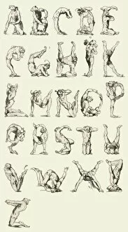 Alphabets Collection: Alphabet with acrobatic jester
