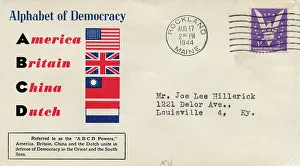 Democracy Prints: Alphabet of Democracy, America, Britain, China, Dutch, WW2