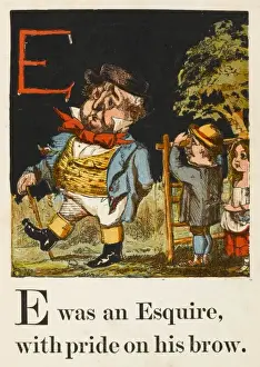 Alphabets Prints: Alphabet / E for Esquire