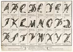 Alphabets Collection: Alphabet Human Body 1794