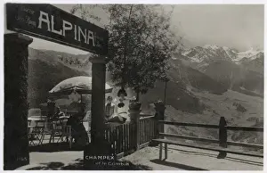 Valais Prints: Alpina restaurant and bar, Champex, Valais, Switzerland
