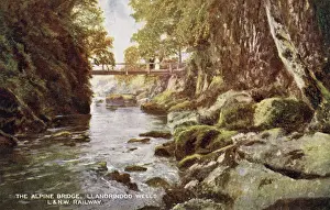 Alpine Bridge over the stream, Llandrindod Wells, Wales