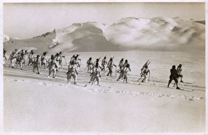 Alpini Collection: Alpini ski troops, Italian Alps, WW1