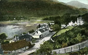 Bute Prints: Alps and Village, Arrochar, Loch Long, Scotland