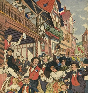 Images Dated 28th December 2011: Alsace Vineyard Festival