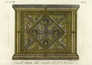 Pietro Collection: Side of the altar in the Basilica di Sant Ambrogio, Milan