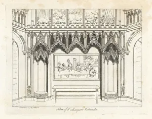 Antiquary Prints: The Altar of the Church of St. Margaret's, Westminster Abbey