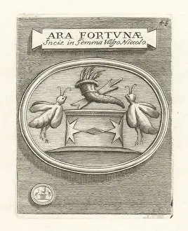 Ridolfino Venuti Prints: Altar of the goddess Fortuna with cornucopia and bees