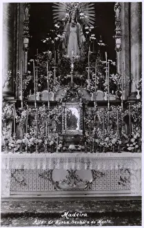 Funchal Prints: Altar, Nossa Senhora do Monte, near Funchal, Madeira
