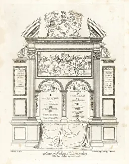 Antiquary Prints: The Altar of St. Mary Aldermanbury, London