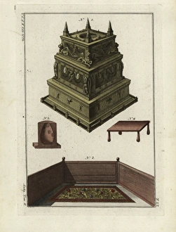 Altar of the Temple of Solomon, Persian sofa Altar of the Temple of Solomon, Persian sofa