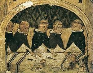 Campanian Collection: Altarpiece of the life of St. Dominic. Dominican
