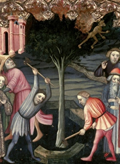 Jaume Collection: Altarpiece. Saint Michael and Saint Nicholas by Jaume Cabrer