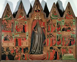 13th Prints: Altarpiece of Saint Quiteria, 1332, by Joan Loert. Spain