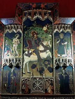 Segovia Prints: Altarpiece with St. James in the central panel. Chapel of th