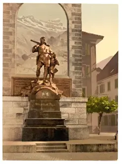 Crossbow Prints: Altdorf, William Tells Memorial, Lake Lucerne, Switzerland