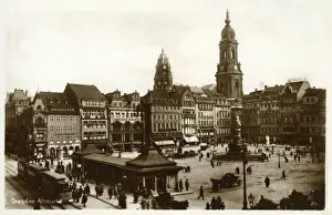 Dresden Prints: Altmarkt (Old Market Square) - Dresden, Germany