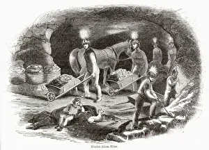 Images Dated 16th December 2019: Alum Mine at Hurlet near Glasgow 1843