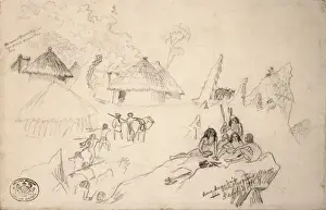 John Thomas Baines Prints: Amakoondas Mashona village