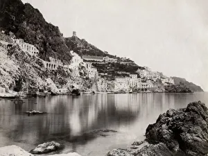 Promontory Prints: Amalfi from the Mediterranean Sea