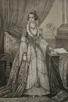 Julio Prints: Amalia of Oldenburg (1818-1875). Queen consort