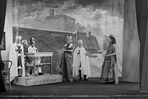 An amateur production of Ivanhoe at a country