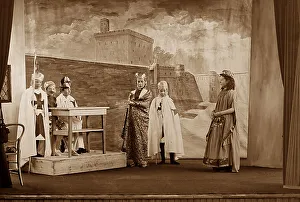 An amateur production of Ivanhoe at a country