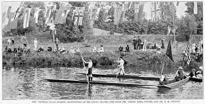 Images Dated 6th August 2021: The amateur single punting championship of the lower Thames. Date: 1901