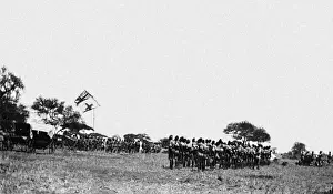 Ambulance team muster, Bura Camp, Kenya, WW1