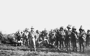 Combined Prints: Ambulance team near Salaita, German East Africa, WW1