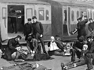 A ambulance training exercise at Waterloo Station