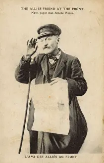 Amede Noroo, newspaper vendor, WW1