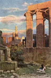 Amenophis Gallery: Amenhoteps colonnade at the Temple of Luxor, Egypt