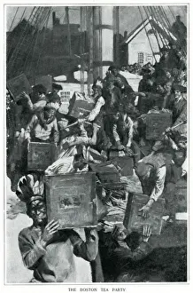 1773 Prints: America - The Boston Tea Party