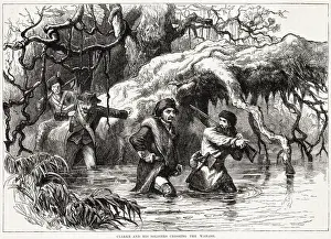 America - General Rogers Clark Crosses The Wabash