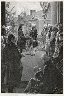 America - Inauguration Of Washington In New York
